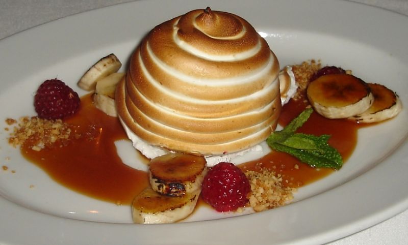 Banana Baked Alaska - a simple and intriguing dish the whole family will enjoy