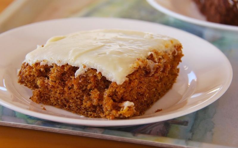 The carrot cake mixture can be used to make delightful iced slices for snacks, parties and coffee and tea breaks flipped to finalise the cooking.