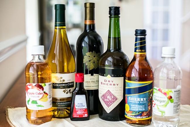 Most alternatives to cooking sherry can be found in your refrigerator or on your pantry shelf. Try some of the ones shown