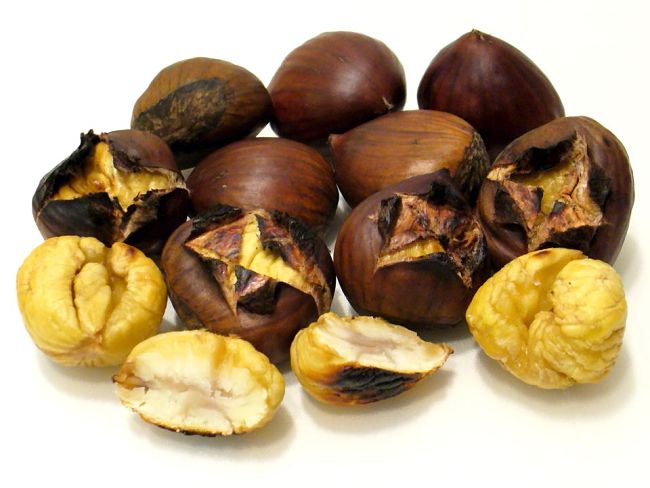 Freshly roasted chestnuts are delicious and easy to roast in a pan over and open fire, on the barbecue or in the oven. Learn how here.