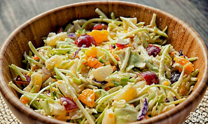 Fresh fruit adds extra interest to a summer slaw.