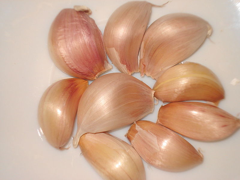 Fresh gourmet garlic can be frozen by chopping and coating with olive oil.