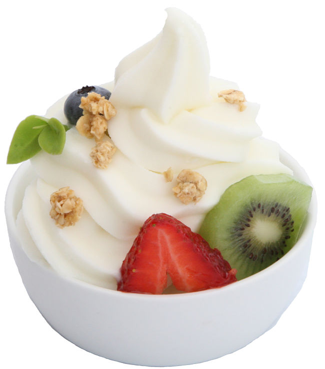Frozen yogurt is ideal with fresh fruit. Learn how to make it yourself 