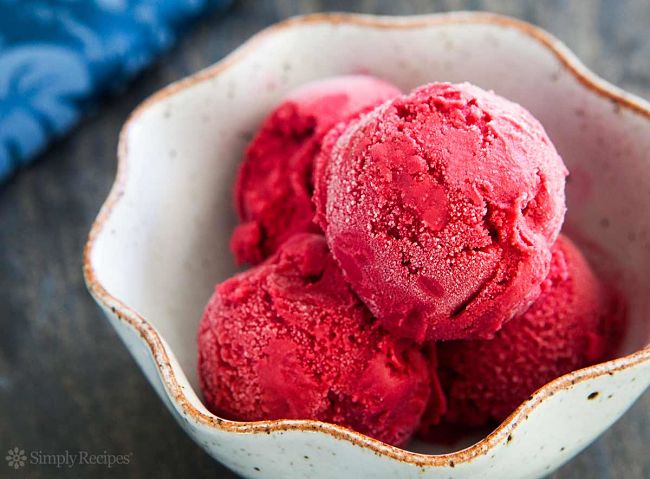 Lovely fruit adds to the delights of homemade frozen yogurt