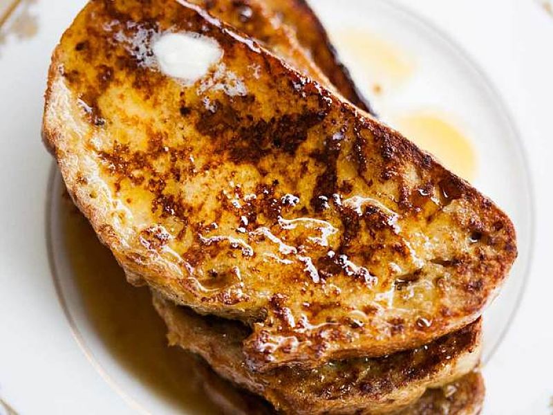 A simple honey or maple syrup sauce makes French toast more appealing for those with a sweet tooth.