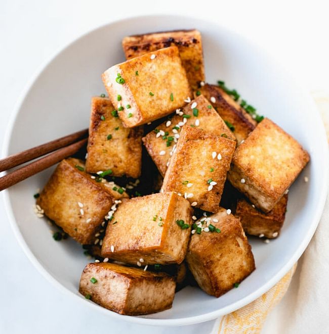 Light brown, cripsy tofu is a delightful snack. It is easy to prepare using this guideline and tips