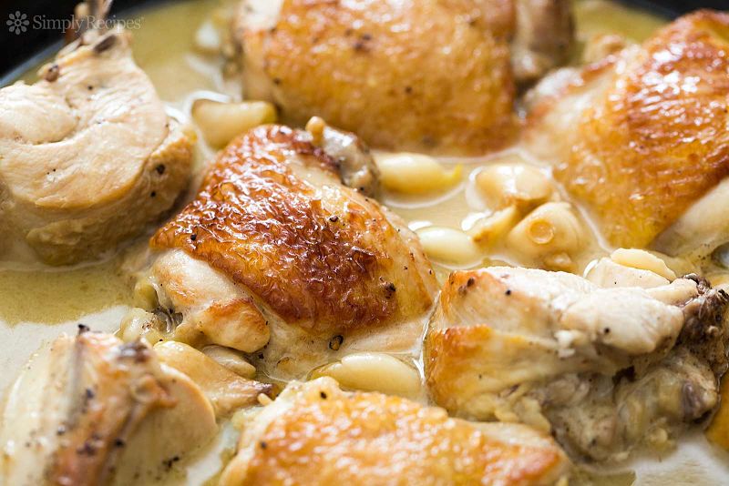 A gourmet garlic sauce makes a chicken dish and absolute delight.