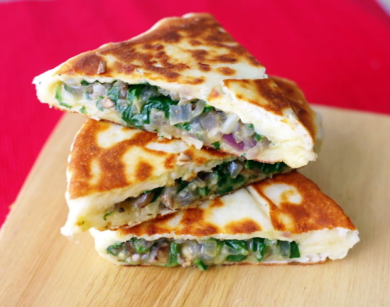 Thicker flat bread makes gozleme and full meal, especially for a tasty lunch