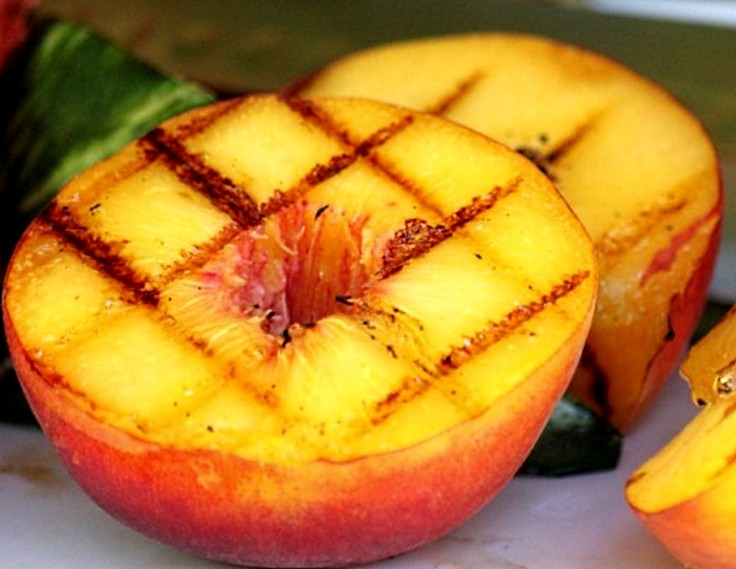 Grilled peaches are delightful