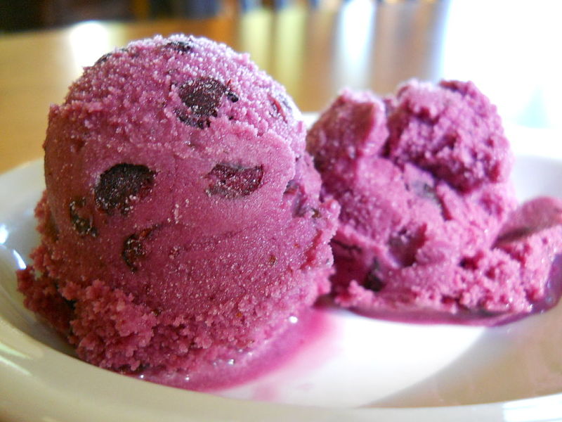 Blueberry frozen yogurt can be made at home