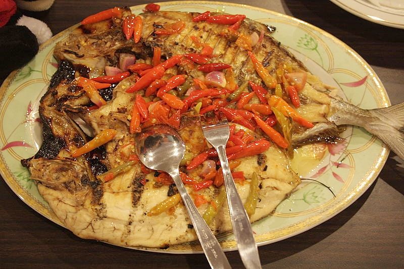 Fish Dish with Hot Chillies