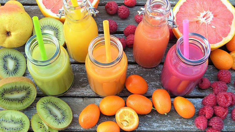 Lovely smoothies made with fresh fruits are very healthy and good for you