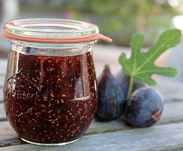 Homemade Fig and Raspberry Jam. Yum!
