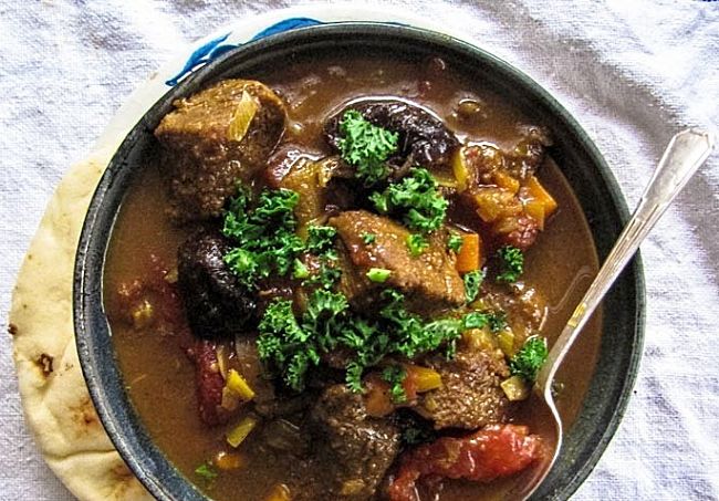 Best Beef Tagine with Prunes - a delightful way to add the fiber and nutrients to a beef dish boosting the nutrition and flavor