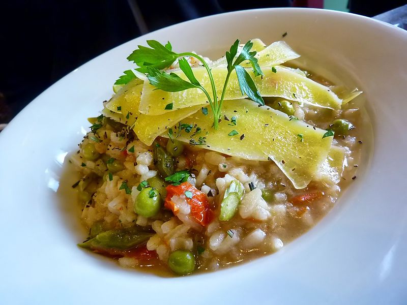 This delightful and simple vegetable risotto can be made in a microwave oven - so easy!