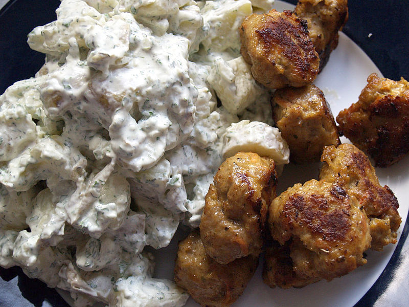 The classic potato salad can be made perfect by using fresh herbs and a homemade mayonnaise.
