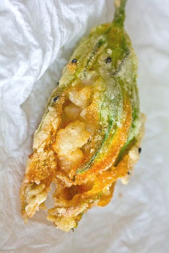 Squash and pumpkin blossoms are very nutritious with low calories and no fat. They can be filled and deep fried. See two great recipes here