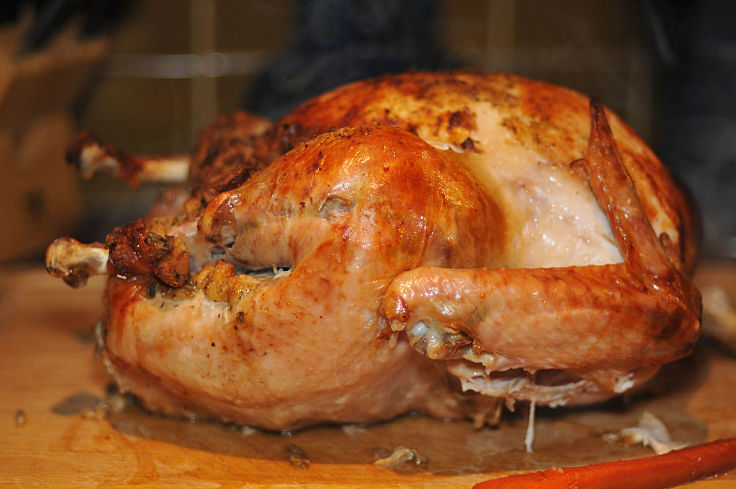Roast turkey can be cooked to perfection safely by monitoring the internal temperature while cooking. You can also use your thermometer to determine when the cut has rested properly