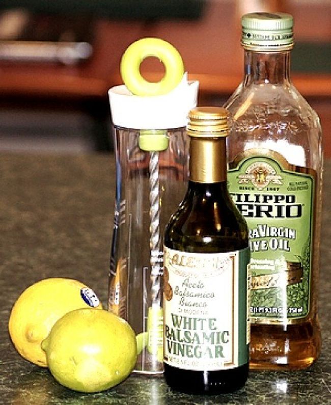 Some of the ingredients used for making homemade salad dressing. See the great recipes here