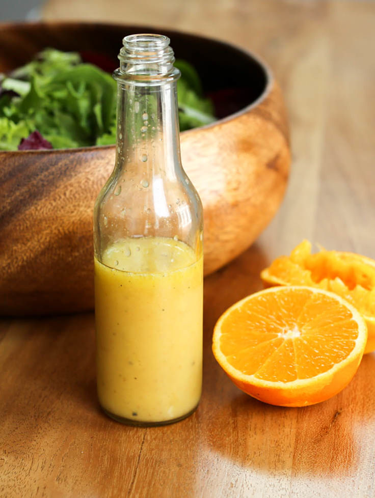 Lovely orange based salad dressing - see the great salad dressing recipes here