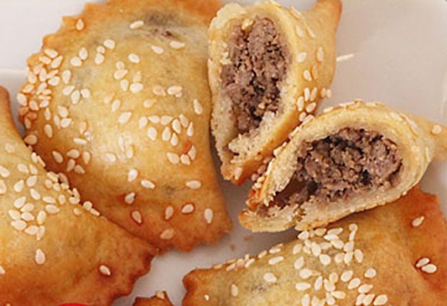 Meat filled Sambusak are an ideal party food