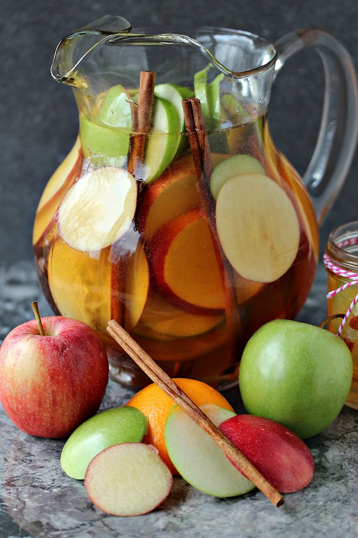 Easy Apple Sangria Recipe - wonderful way to showcase the delights of fresh fruit in season.