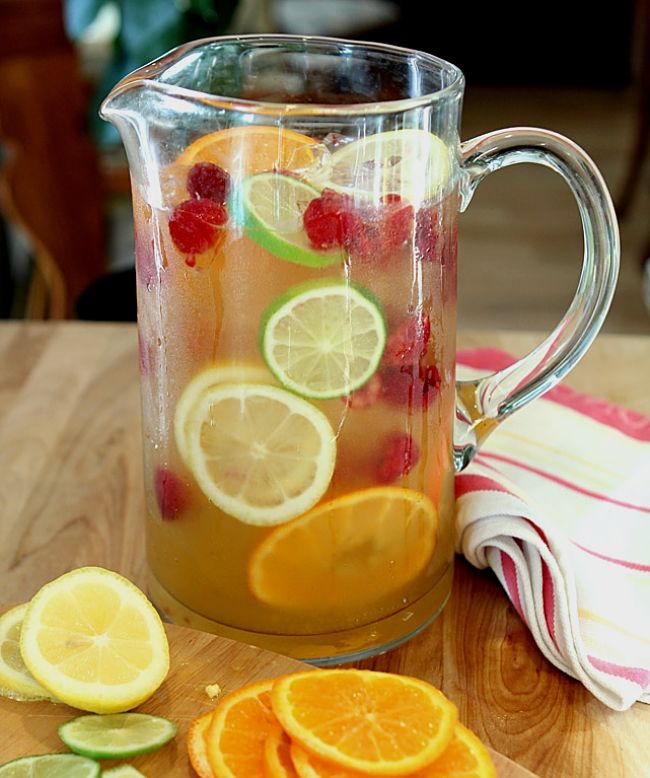 A lovely jug of sangria - homemade - just the way you like it.