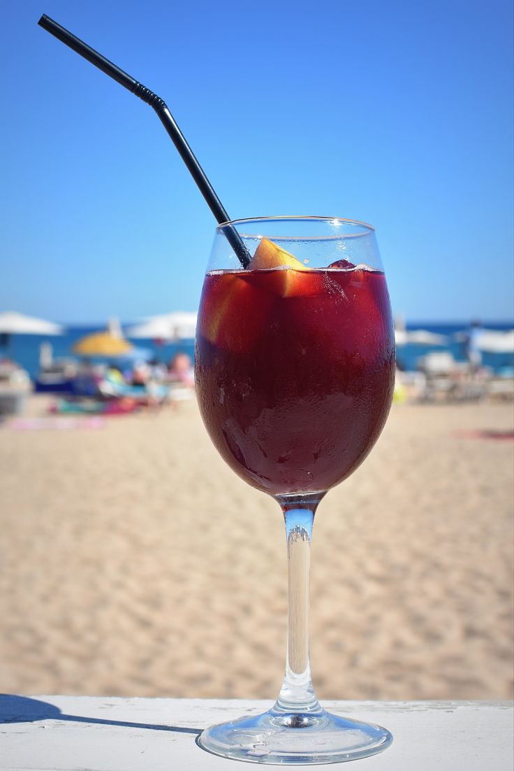 Homemade Sangria at the beach - What a wonderful way to quench your thirst.