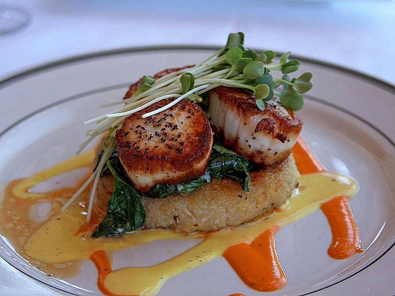 Grilled scallops are delightful when served with prawns on skewers or separated and added to other dishes
