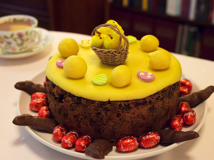 Simnel cakes are a delightful addition to a traditional Easter celebration.
