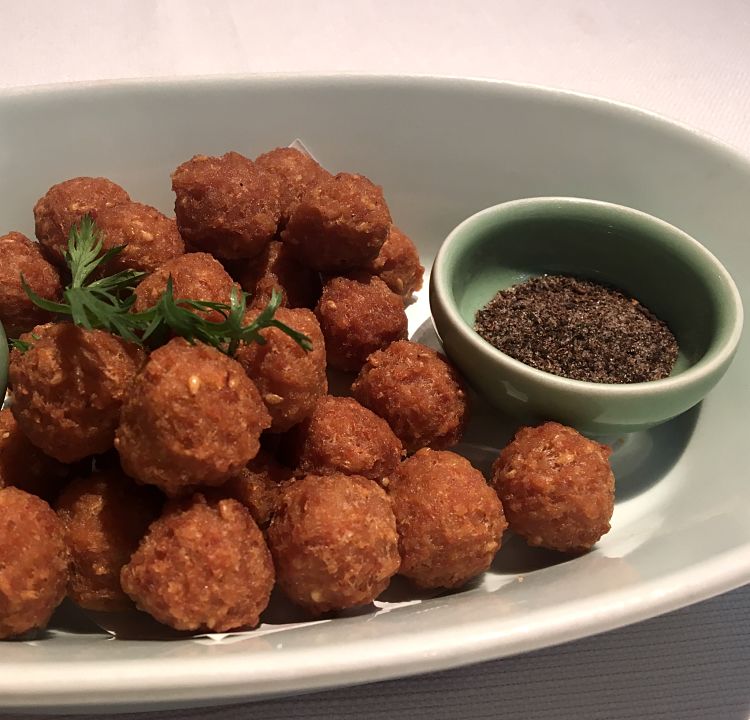Meatballs can be baked, fried or steamed. They can be served with or without sauces and dips