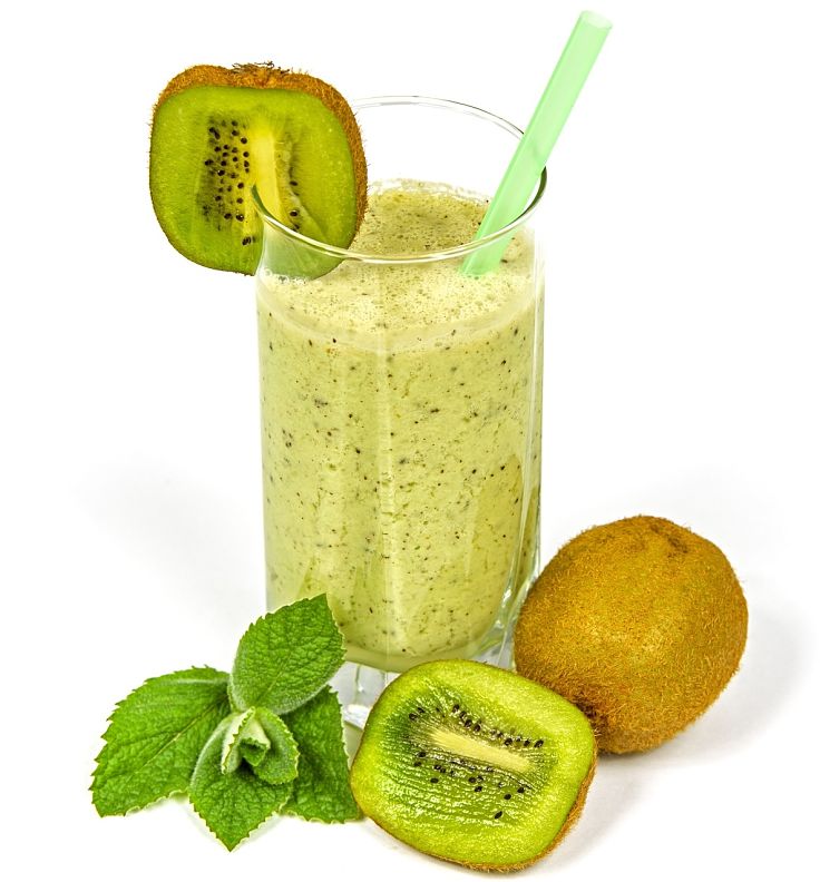 Kiwi Fruit smoothie is so delicious and very good for you with low calories and high fiber