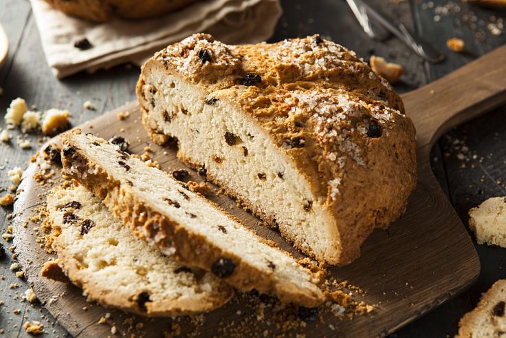 Irish Soda Bread with Raisins - see this and many more great recipes in this article