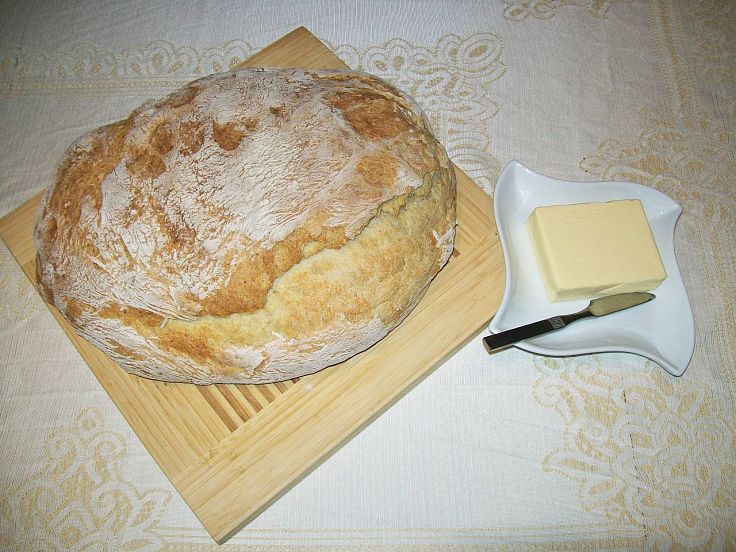 Lovely light homemade potato bread made with white flour