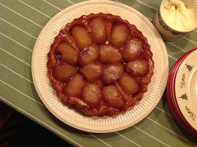 Tarte Tatin can be made with Pears, Apples, Quinces , Cherries and a wide variety of other fresh fruits