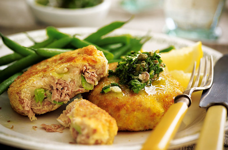 Fish cakes can be served as a fill meal as well as a snack or appetizer