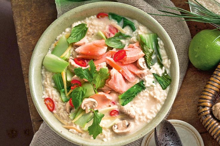 Salmon variation of the classic Thai Tom Kha Gai - see the recipe here