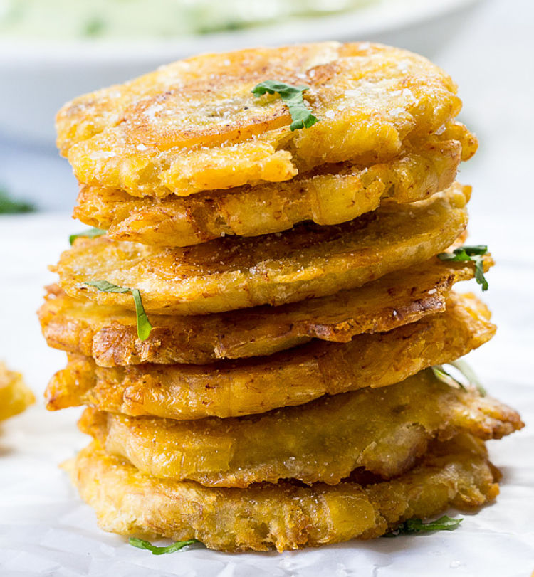 Tostones are delicious as an entree ir side dish for other meals