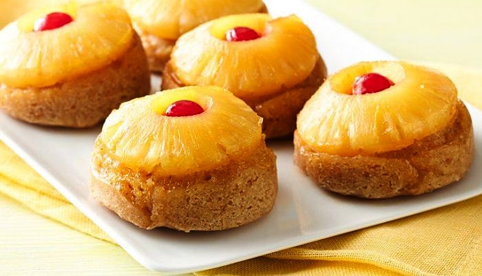 These pineapple and cherry upside down muffins are easy to make. Learn how here.