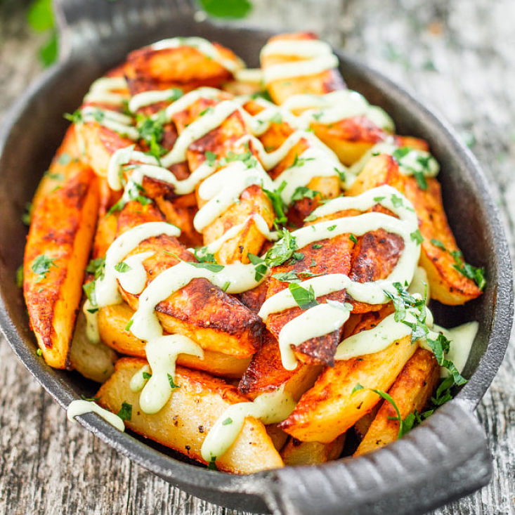 Roasted Potatoes with Garlic Aioli - see more recipes here