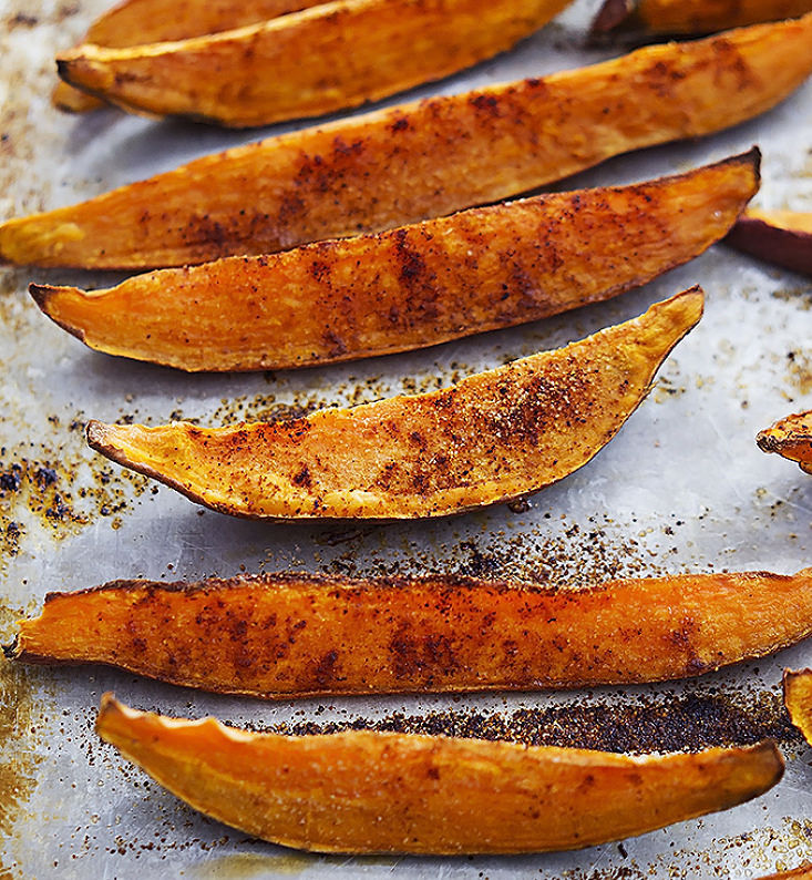 Spicy Baked Sweet Potato Wedges are a great alternative