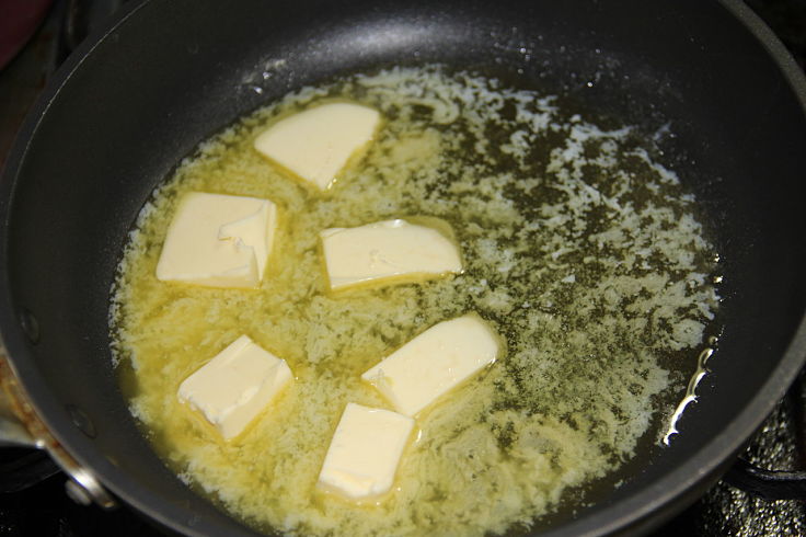 The first step for making a great white sauce is to melt the butter