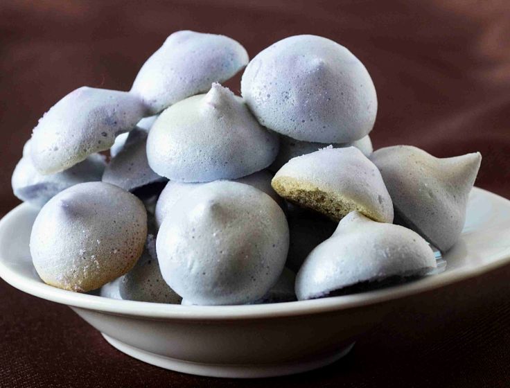 Delightful vegan meringues made with whisked aquafaba (chickpea water)instead of egg whites