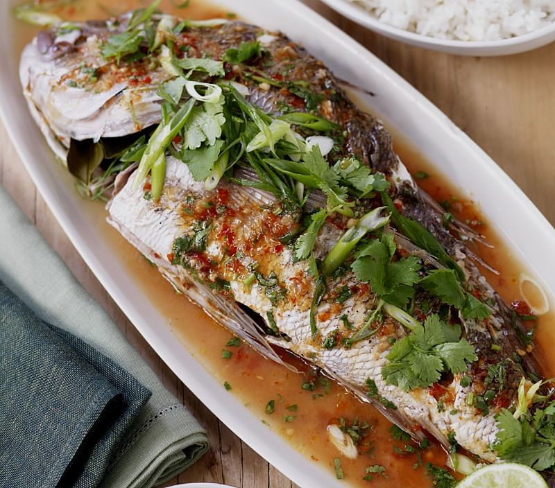 Thai baked fish