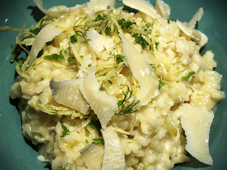 Milk risotto is a wonderful dish for a snack or lunch