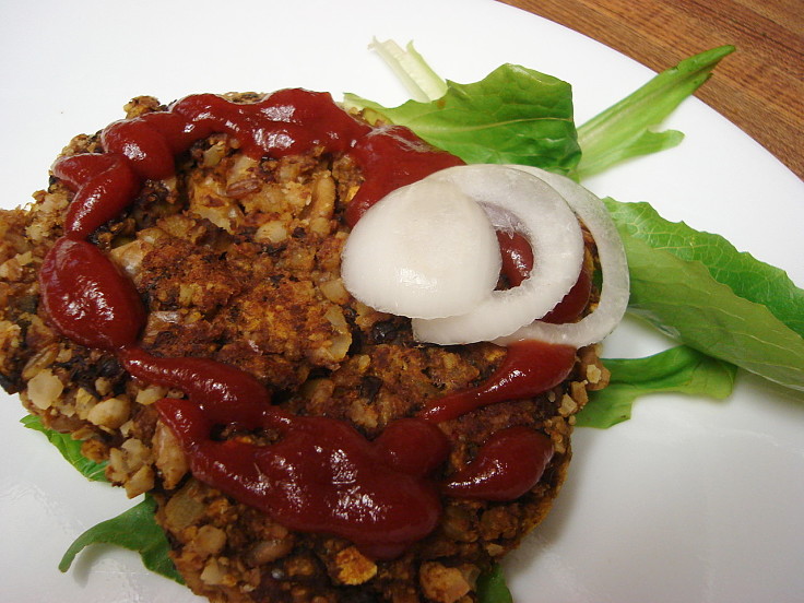 Black Lentil Veggie Burger is one of many vegan cakes to try