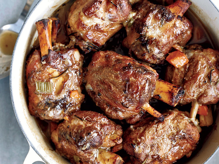 Braised Pork Shanks - what a simple idea, full of flavor