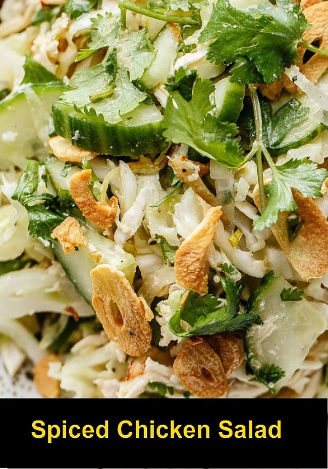 Burmese Style Spiced Chicken Salad