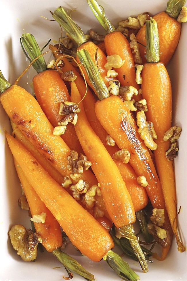 Caramelized carrots are easy to do in the oven