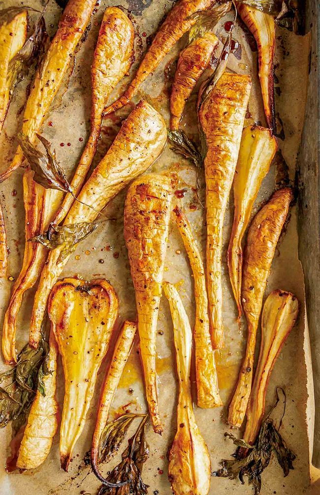 Caramelized parsnips are a real treat